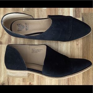 Black Suede Cut Out Bootie